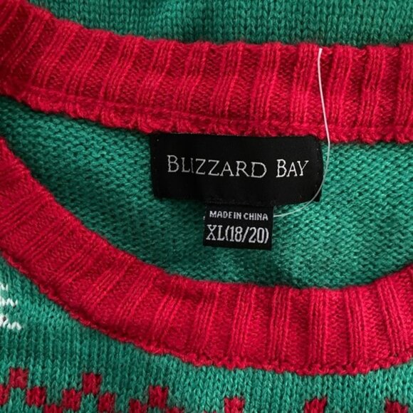 Blizzard Bay Kids Unisex Dinosaur Ugly Christmas Holiday Sweater Size XL (18/20) - Picture 4 of 6